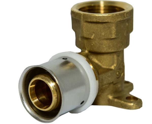 17010379 Armaturanschlusswinkel Kurz 52mm Wandscheibe 16x2