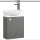Badmöbel Klein für Gäste wc Badmöbel Unterschrank mit Keramik Waschbecken (2-tlg), Breite 45 cm, Gästebad Badezimmer Möbel