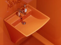 Waschbecken 50cm Monoblock 50 cm 495x500 mm Orange