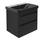 Kreabad Waschbecken Schwarz Matt 60x45 11060 Luxury