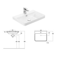 Kreabad Waschbecken 60x45Cm Luxury