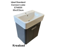 ideal standart 55x37 waschbecken 550x375mm mit kreabad...