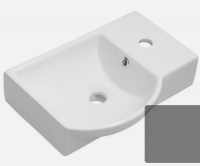 Badmöbel Unterschrank mit Keramik Waschbecken Weiss...