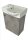 BAdmöbel Litos 45cm Klein für Gäste Wc Beton Optik Hahnloch Links