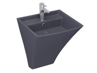 Waschbecken 50x50cm 495x500 mm Anthrazit Monoblock