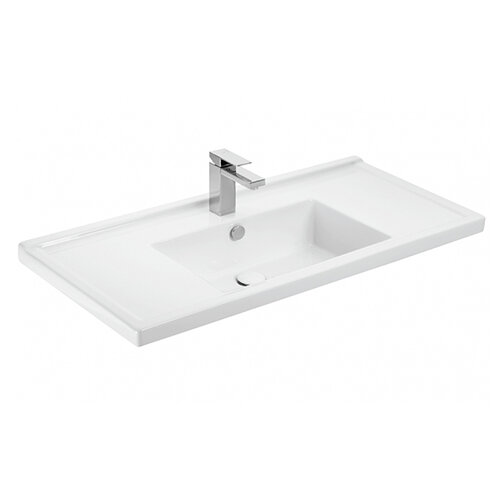 Waschbecken Waschtisch 80x48cm Waschtisch Kreabad 8080 Exklusiv aus hochwertigem Sanitär Keramik