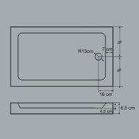 Duschwanne 80x100 Duschtasse 100x80 Super Flach...
