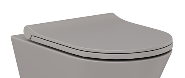 Wc Sitz Soft Close Slim Elegance Latte Duroplast Abnehmbar & leicht zu reinigen