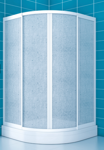 Runddusche 70x70 Plexiglas