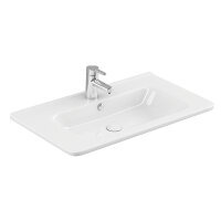 Waschtisch Waschbecken 80x45cm Wandmontage möglich und Einbau Waschbecken für Badmöbel