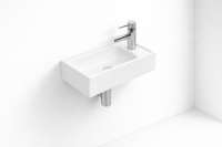 Kreabad Design Wandhänge Keramik Waschbecken 50x26...