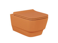 Spülrandloses Hänge WC Orange WC Toilette mit...