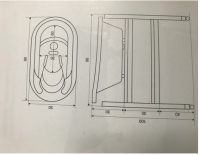 Baby Shower Badewanne Freistehend Rollbar
