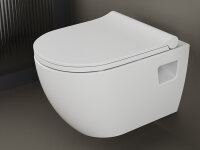 Spülrandloses Hänge WC Toilette mit Softclose...