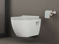 Spülrandloses Hänge WC Toilette mit Softclose Deckel  Set