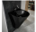 Monoblock Waschbecken 480x525 mm in Schwarz glänzend aus Hochwertigem Sanitär Keramik