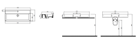 Kreabad Waschbecken Waschtisch Architekt 100x45 Keramik Handwaschbecken