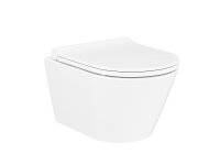 WC Spülrandlos Kurzform Wand Hänge WC Taharet Dusch-WC Toilette Softclose ,49 cm Kurzform Bidet-funktion
