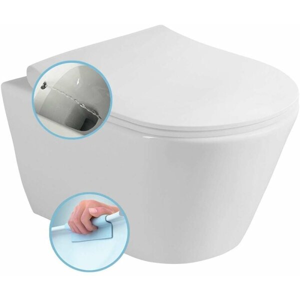 Taharet Wc Spülrandlos Randlos Taharat Dusch wc Bidet Wc mit Soft Close Wc Sitz wc mit bidet Funktion Dusch wc