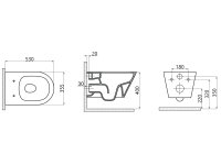 Taharet Wc Spülrandlos Randlos Taharat Dusch wc Bidet Wc mit Soft Close Wc Sitz wc mit bidet Funktion Dusch wc