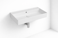Waschbecken Keramik Waschtisch Aufsatz Waschbecken 60x45cm ohne Hahnloch Kreabad Arkitekt