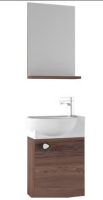 Gäste-Badmöbel-Set Kreariva Kleiner Waschbecken...