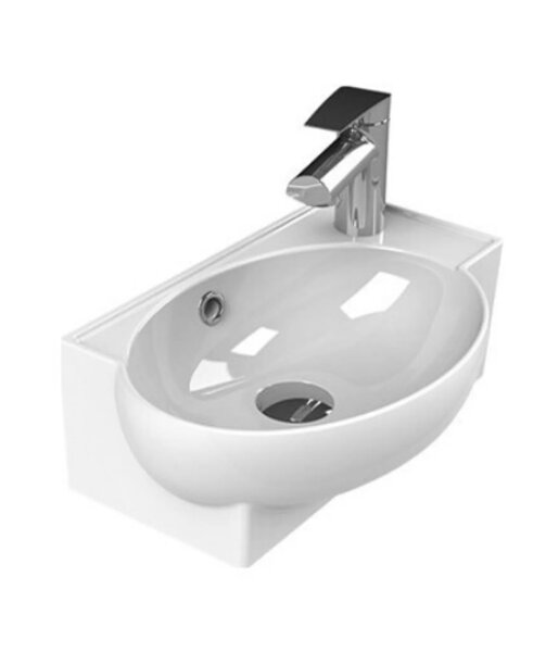 Badmöbel Klein für Gäste wc Badmöbel-Set Krea Riva, (2-tlg), Breite 45 cm, Gästebad, mit Soft-Close