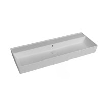 Kreabad Waschbecken 120x45 ohne Hahnloch Keramik Waschtisch Aufsatz Waschbecken Arkitekt