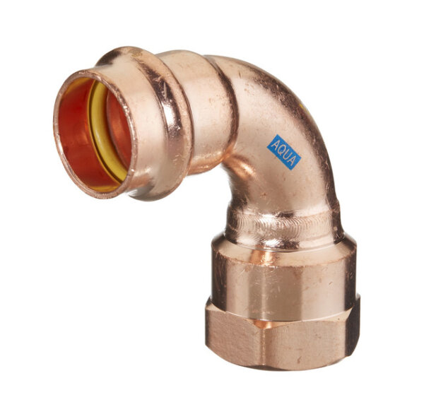 Bogen 90 Grad IG Kupfer V Press AquaGas