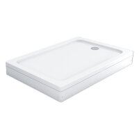 Duschwanne 90x90 mit Füße und Schürze
