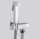 Bidetbrauseset Bidet 1jet mit Absperrventil + Brausehalter und Brauseschlauch Chrom