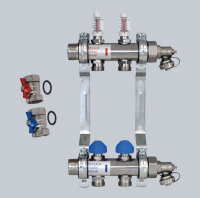 2 er verteiler Zewotherm mit Anschluss Set