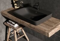 Aufsatzwaschbecken 65x45 Mita Schwarz Matt Keramik...