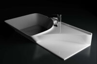 Aufsatzwaschbecken Super Slim mit Hahnloch und...