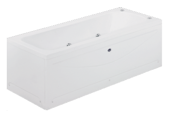 Badewanne Minerva Schürze