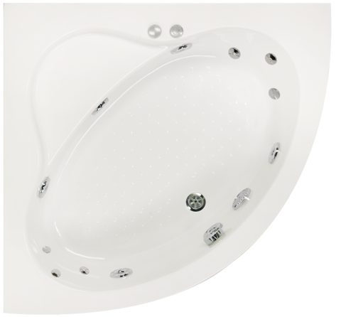 Eck-Badewanne Eckbadewanne 130x130cm Eckwannen Eckwanne Samba