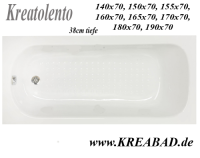Badewanne Kreatolento 140x70cm