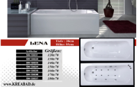 Badewannen 150x70 Rechteckbadewanne + Fußgestell +...