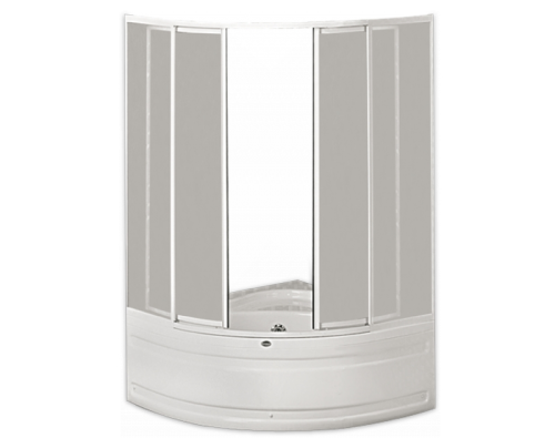 Badewannen Eckbadewannen Duschaufsatz 110x110cm Polar Klarglas 4mm Sicherheitsglas