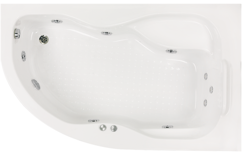 Badewannen Raumsparwannen Calipso 140x100 Rechts