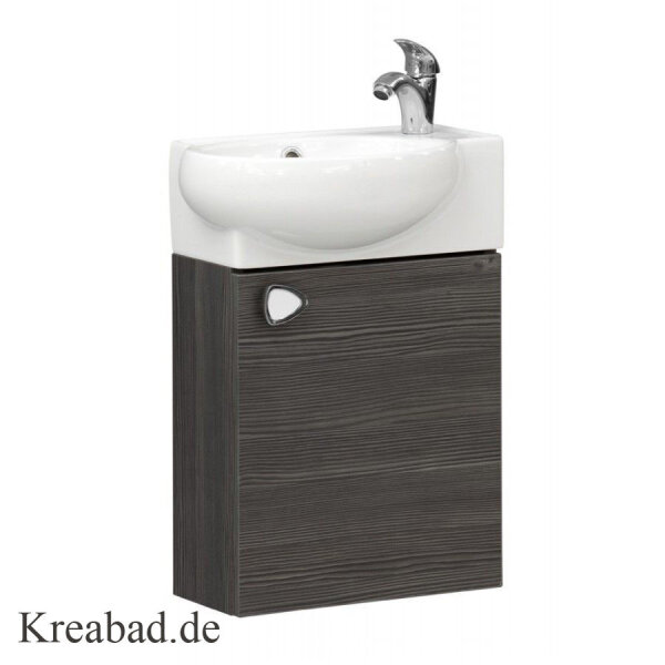 Badmöbel Unterschrank Riva 44x28cm Unterschrank mit Keramik Waschbecken  für Kleine Bäder
