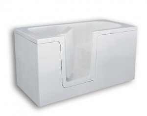 Barrierefreie Badewanne mit tür Sitzbadewanne mit Tür Comfort 160x80 - Tür Links